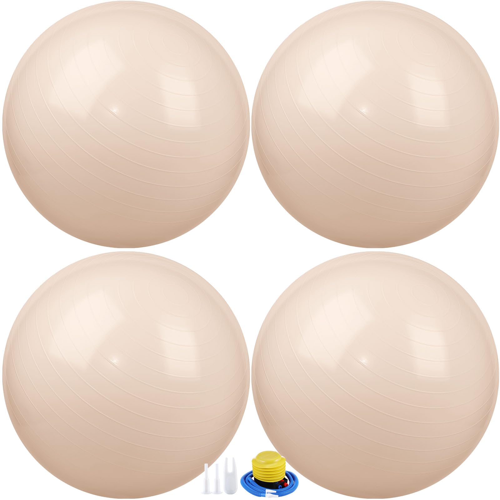 Leyndo 4 Pcs 26 Inch Yoga Exercise Ball Pilates