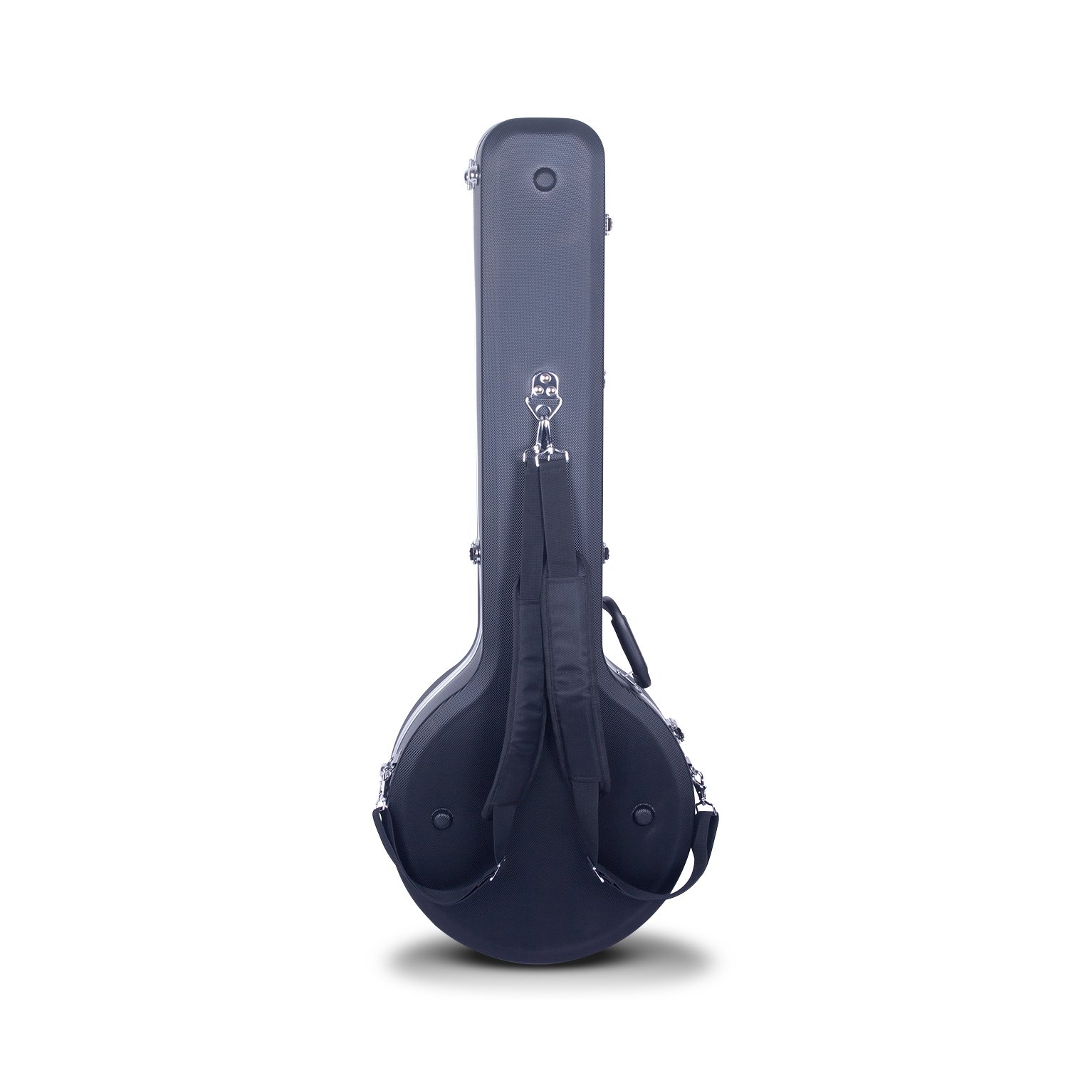 Crossrock CRA860BJBK ABS formowane twarde etui banjo, styl plecaka, dla 5-strunowych rezonatorów/Gibson Tenor banjo, czarne