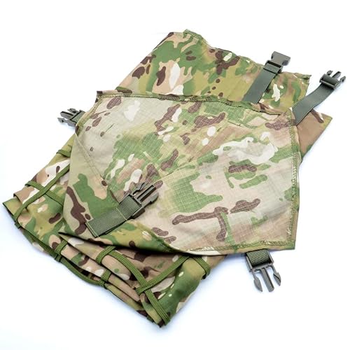 ROCOTACTICAL Lightweight Ghillie Cape for Ghillie Suits Foundation for Hunting, Sniper, Airsoft,Tactical Ghillie Cape, CP Multicam