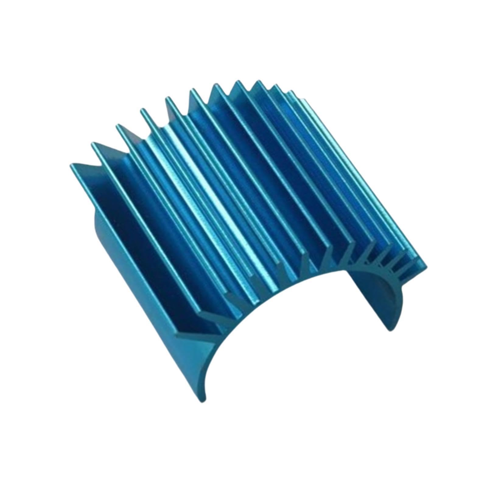 DYNWAVE 1:16 RC Motor Heatsink Update Parts High Performance RC Model Vehicle Parts Cooling Heat Sink Fins, for 16101 16102 RC Truck, Blue