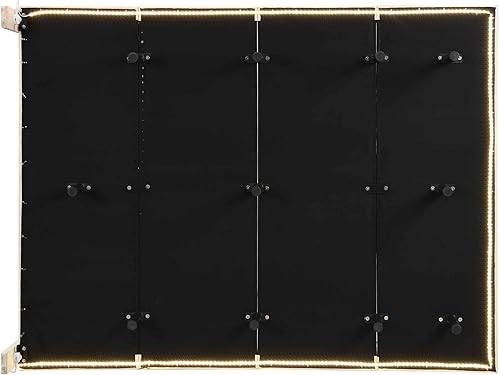 Miniatura 7 de ATY Cama de plataforma tamaño Queen con luces LED y cabecero, moderno marco de cama flotante tapizado para dormitorio, habitación de invitados,