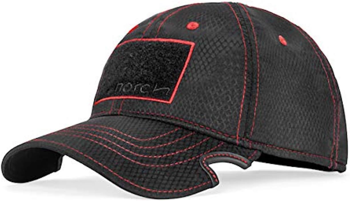Notch Classic Adjustable Athlete Operator Cap, Men's, Black/Red