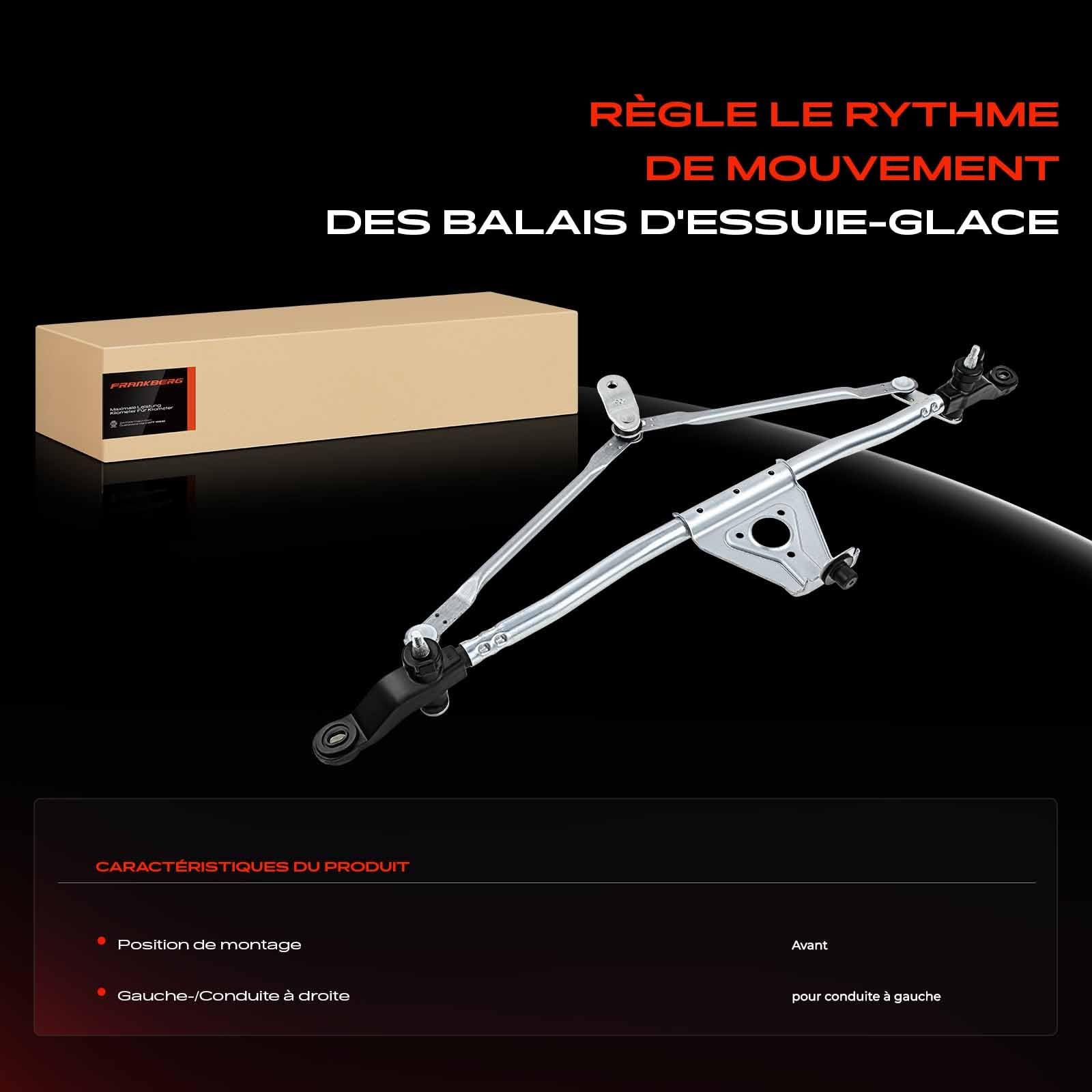 Frankberg Tringlerie d'essuie-glace Remplacer# 55077859AC,602-105