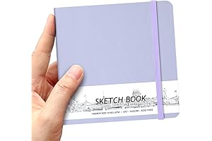 5" x 5" Square Handy Pocket Hardcover PU Leather Sketchbook