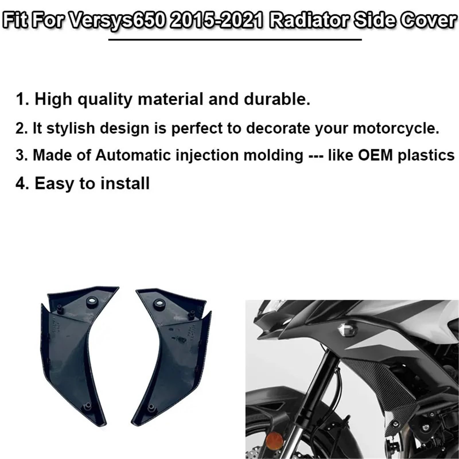 ochronna chłodnicy Akcesoria motocyklowe do Versys650 2015-19 2020 2021