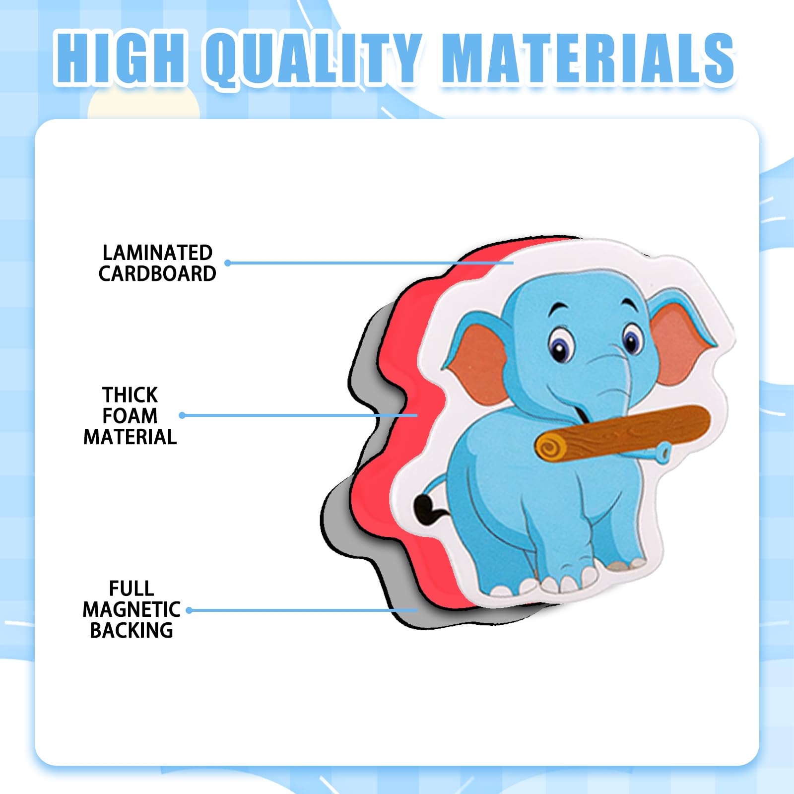 36PCS Fridge Magnets with 1 Storage Bag,Magnetic Animals Magnets,for Magnetic Whiteboards,Refrigerator Magnets - Image 3