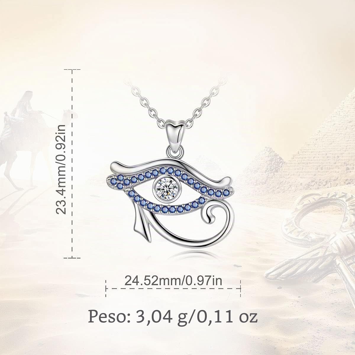 Collar Ankh Cruz Anubis para Hombre Mujer Plata de Ley 925, Amuleto Isis Colgantes Egipto Anubis Collares para Creyente Cristiano, Egypt Runes Joyería Regalo para Mujer Hombre