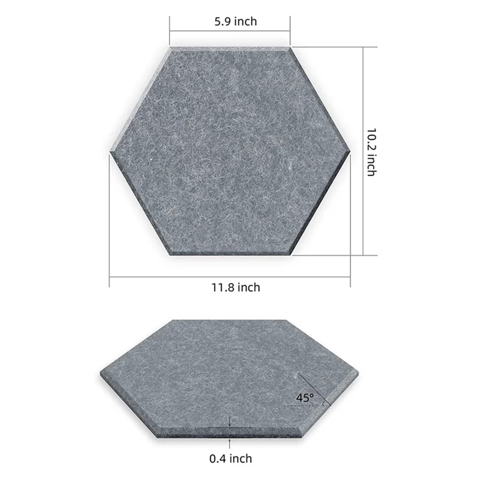 Panele dźwiękochłonne, Samoprzylepna pianka dźwiękoszczelna ciemnoszara 12x10x0,4 cala redukująca echa hałasu Studio Office Home