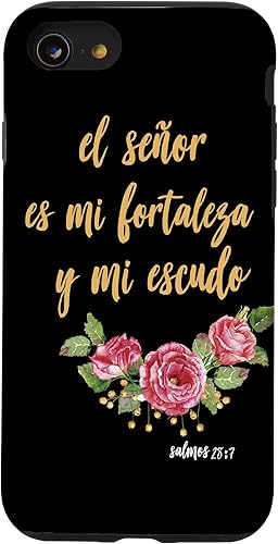 Miniatura 43 de Carcasa para iPhone 11 Salmos El Señor Es Mi Fortaleza Biblia Cristiana