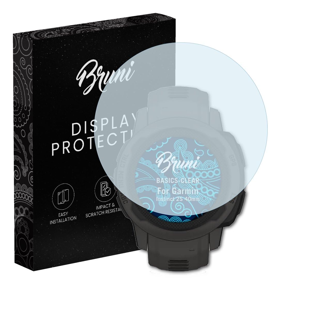 Bruni Película Protectora Compatible Con Garmin Nüvi 3597
