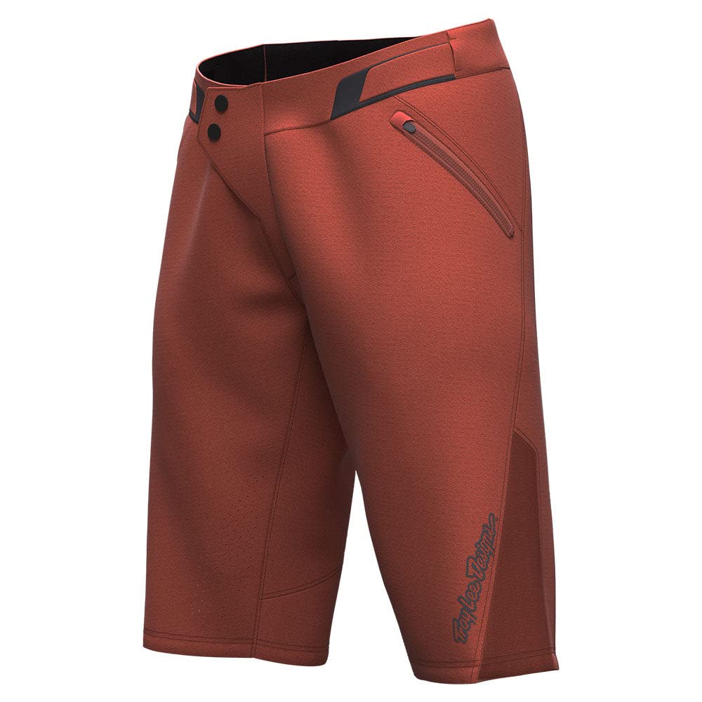 Troy Lee Designs Cycling Mountain Bike Trail Biking MTB Bicycle Shorts for Mens, Shorts Short Shell Red Clay