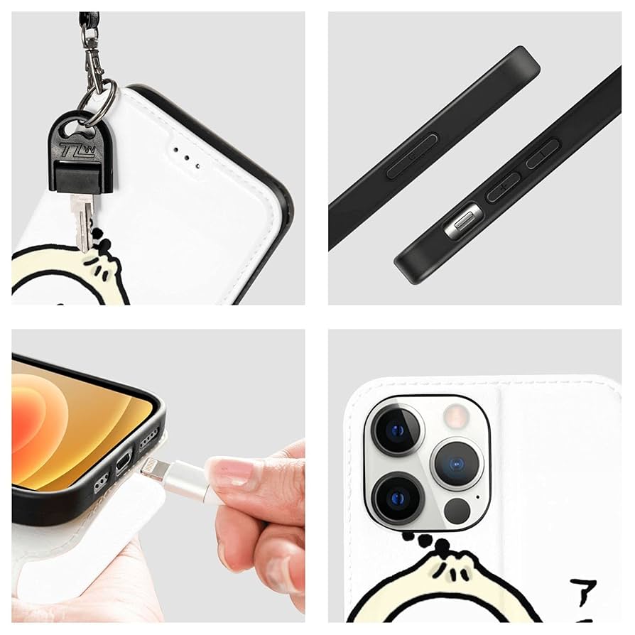 Amazon.co.jp: ナガノさん 自分ツッコミくま がま口 IPhone12