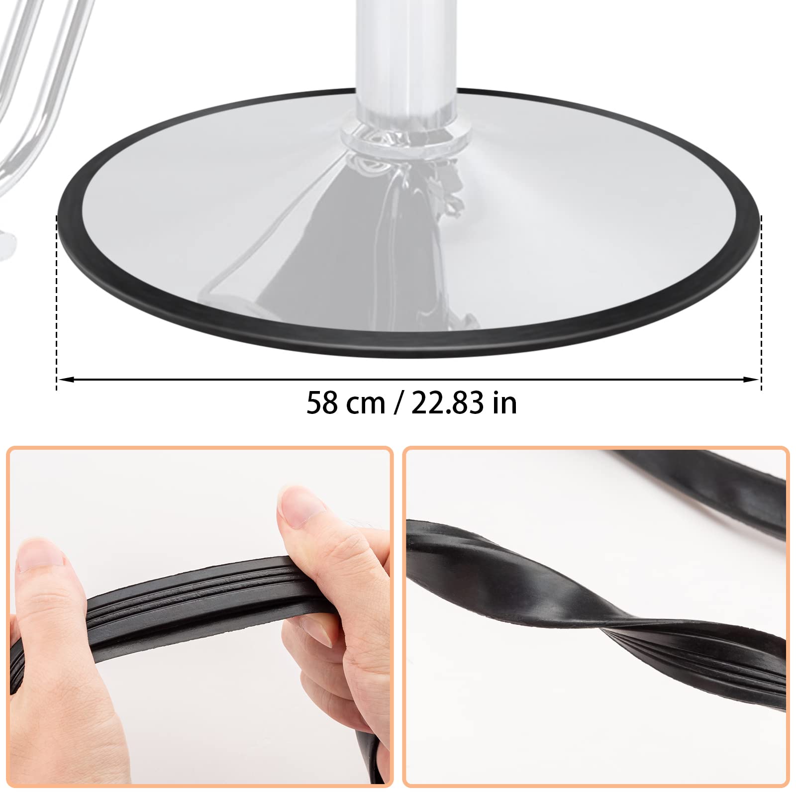 Protect Your Floors - Salon Chair Base Rings -3