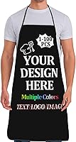 Vista 10 de Custom Apron For Men Women with Your Text Logo Image Personalized Chef & Grilling Aprons 1-100 PCS For Gifts