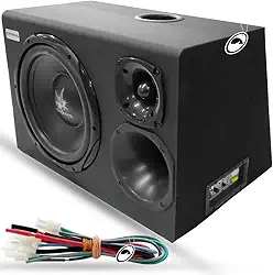 Caixa Som Automotivo Amplificada Trio 12 300W Rms Corzus CXT300 com Módulo Completa