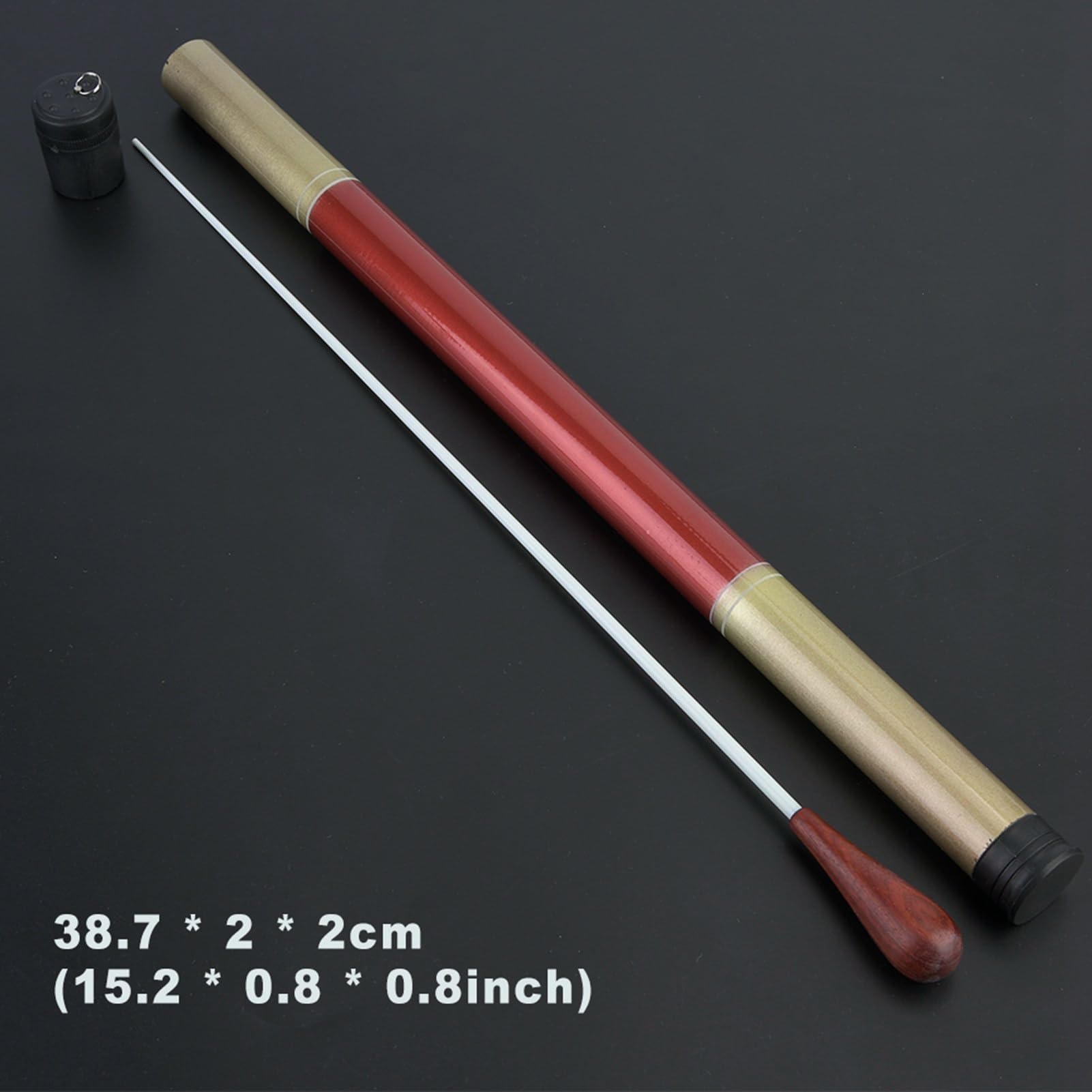 Baton Professionnel de Chef d'Orchestre pour Orchestre Symphonique et Direction Musicale avec Manche en Bois et Etui Inclus Idéal pour les Concerts Symphoniques