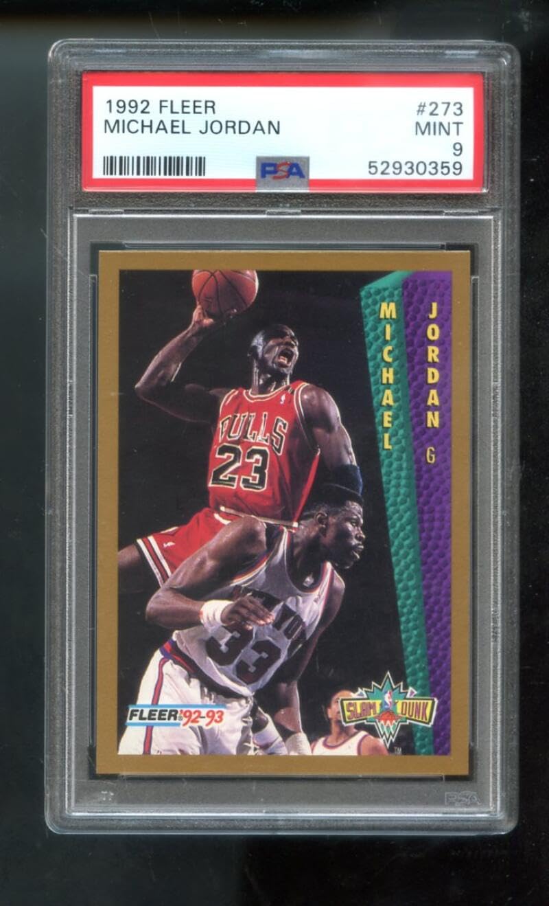 Amazon.com: 1992-93 Fleer #273 Michael Jordan PSA 9 Graded