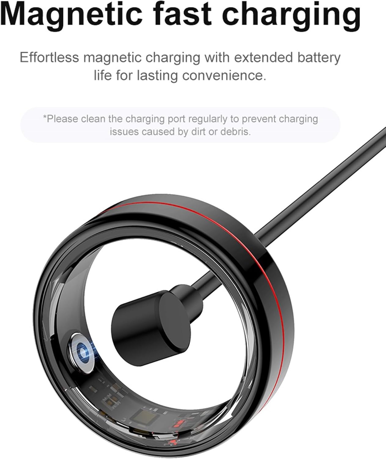 Smart Ring magnetic fast charging