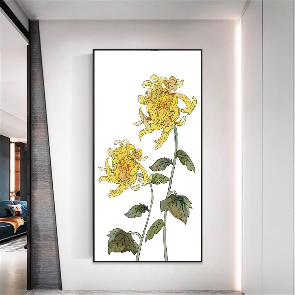 Window Film Privacy Window Film Privacy Window Film Static Cling No Glue Decorative Yellow Flower Window Treatments Window Coverings Glass Window Sticker Glass Window Decals Window Sticker for Home (