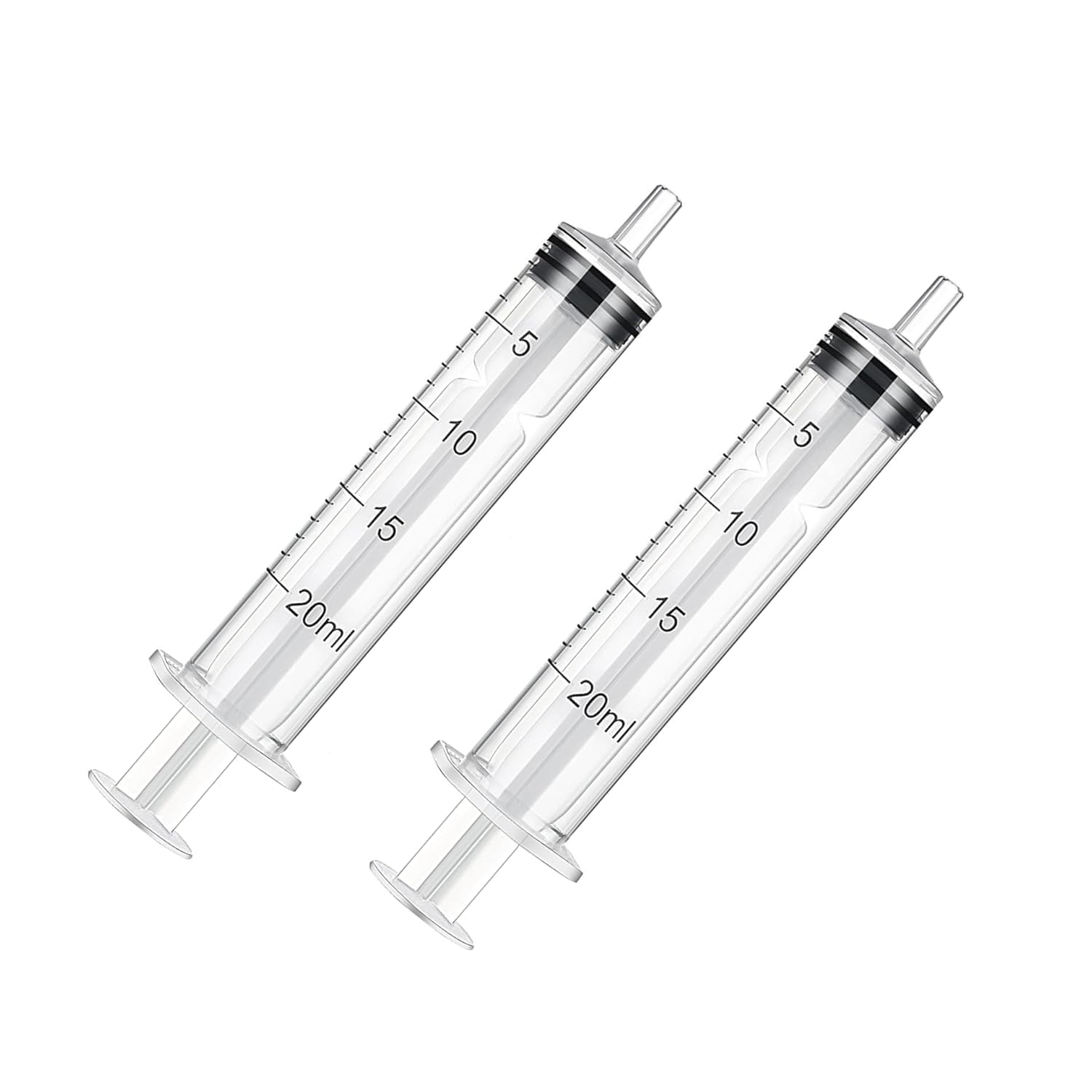 Salco Plastic Syringe 20ml for Liquid Measuring Syringes Without Needle for Feeding Pets Animals Resin art Craft Scientific Labs Cosmetic Oil or Glue Applicator & Reusable use (Pack of 2)-image-47
