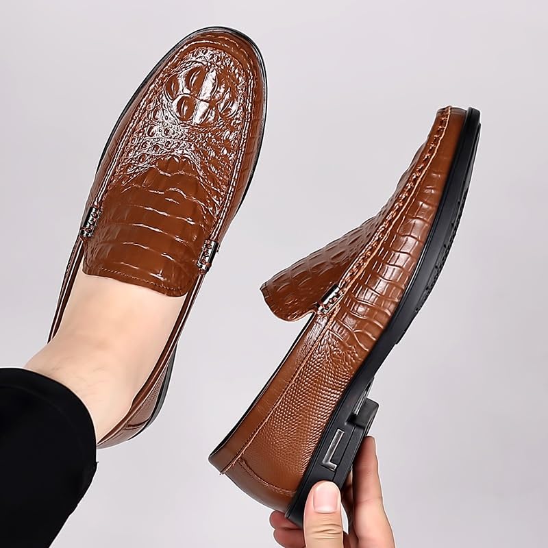 Men’s Dress Loafer Shoes Classic Business Wedding Formal Oxfords Shoes2