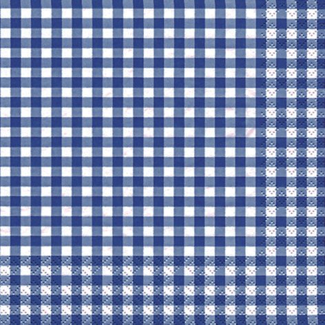 Unbekannt Tovaglioli, 20 Pezzi, Colore: Blu, 33 x 33 cm