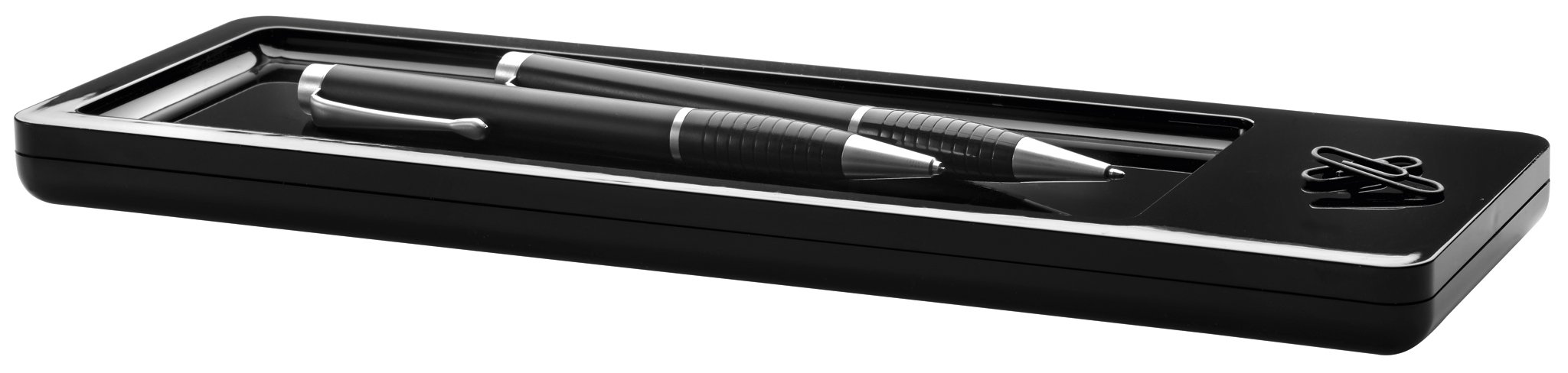 HAN 17650-13, i-Line pen tray. Elegant, attractive accessory, premium quality in high-gloss finish with magnet, black