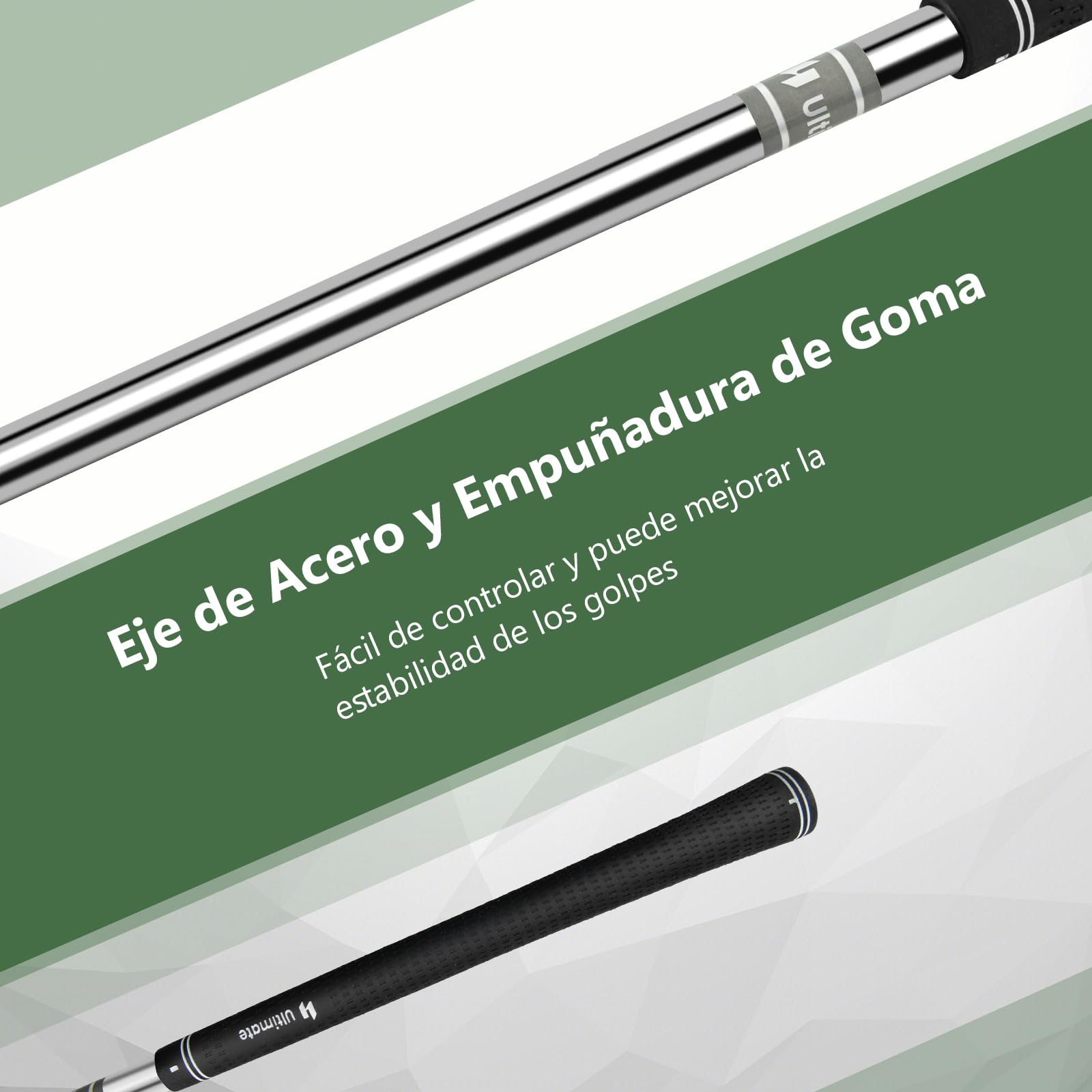 GYMAX Cuña de Lanzamiento y Astillado 36° Cabeza de Acero Inoxidable para Diestros