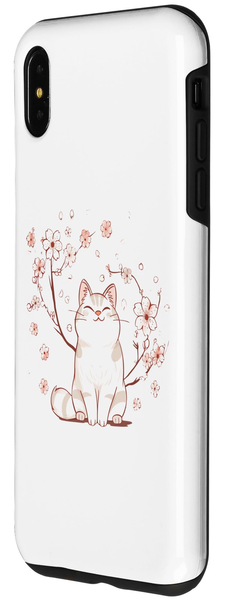 iPhone XS Max Spring Floral Kitten Lover Japanese Art Cute Cat Case - Image 2