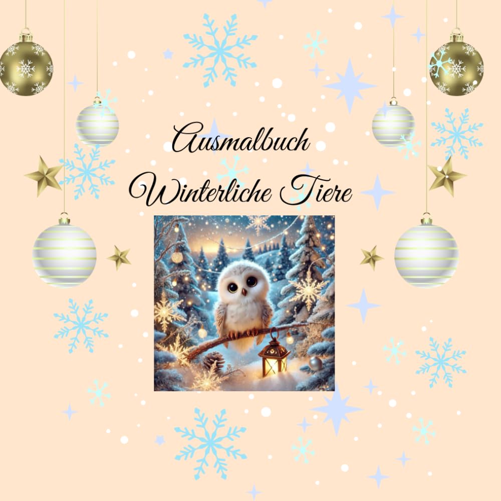Ausmalbuch: Winterliche Tiere