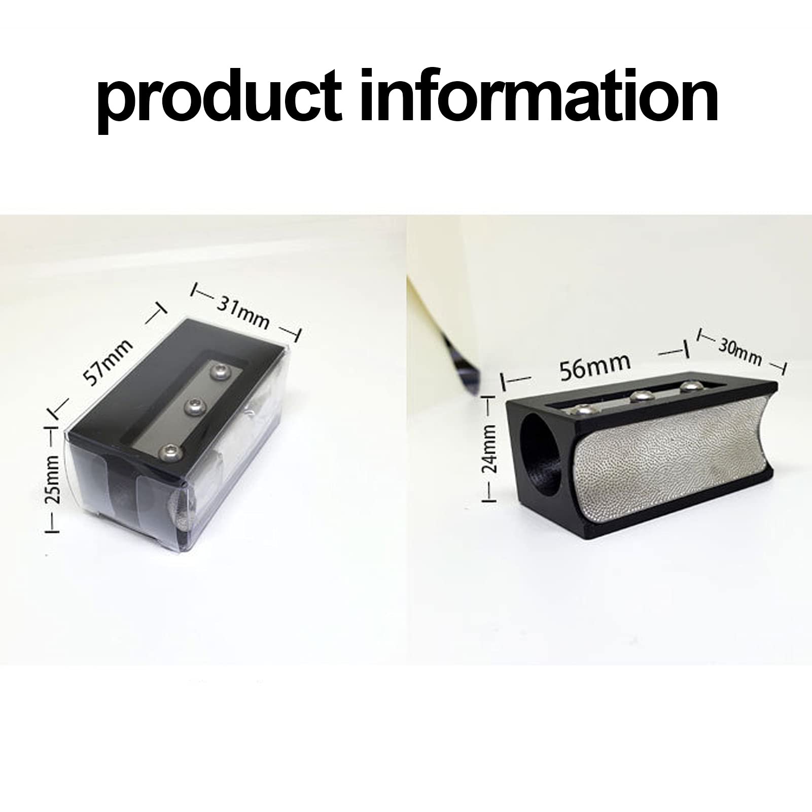 QANYEGN 8 in 1 Billiard Repair Tool, Pool Cues Tip Shaper, Metal Billiard Pool Cues Stick Tip Shaper for Shape The Skin (Black)