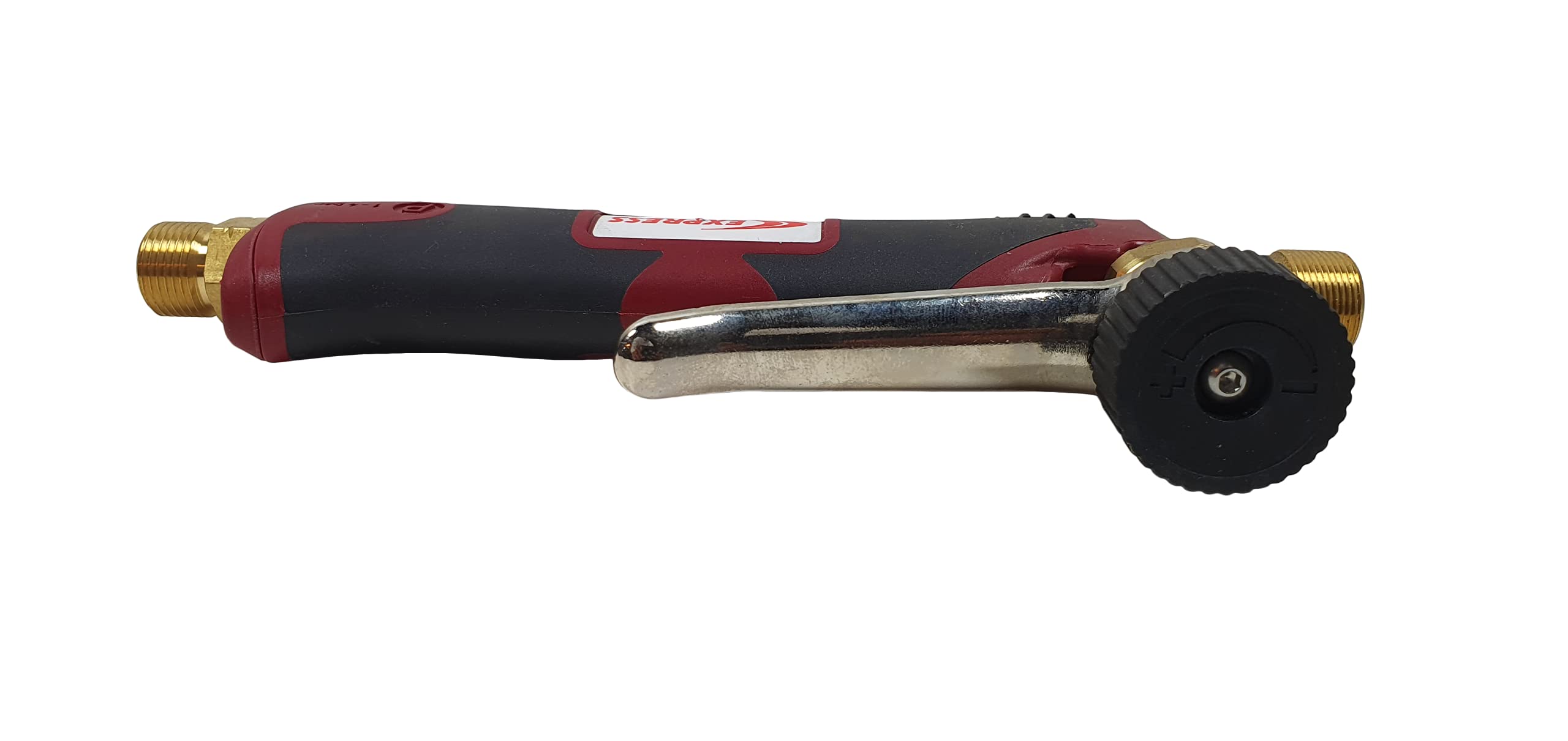 Maniglia per Cannello Saldatore a Grilletto Bimateriale con Attacco Fisso Posteriore 3/8 - Accessori per Torcia Saldatrice Professionali, Cannello a Gas, Fiamma Ossidrica - EXPRESS