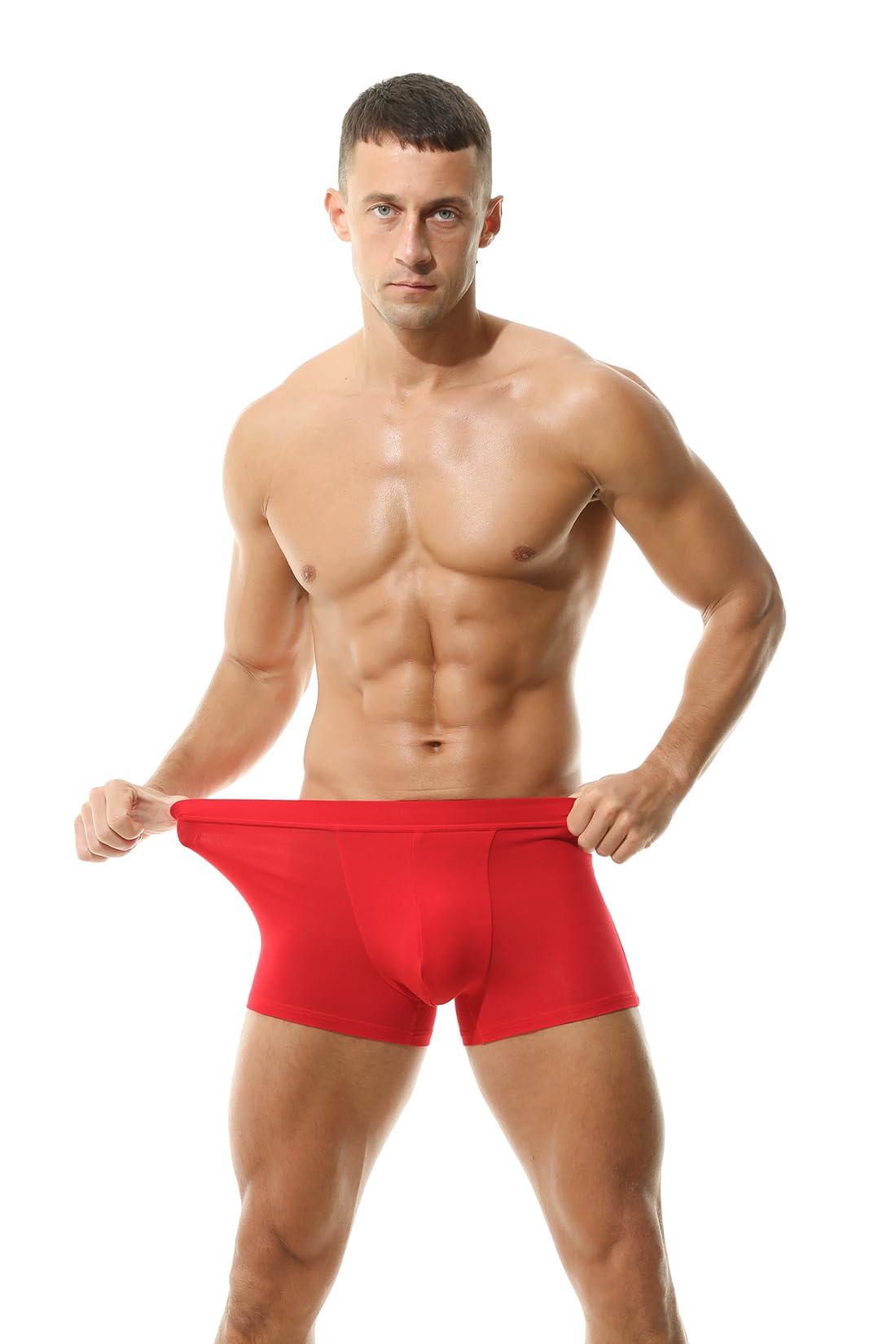Hoerev Lot de 4 sous-vêtements en Fibre Super Douce et Confortable pour Hommes