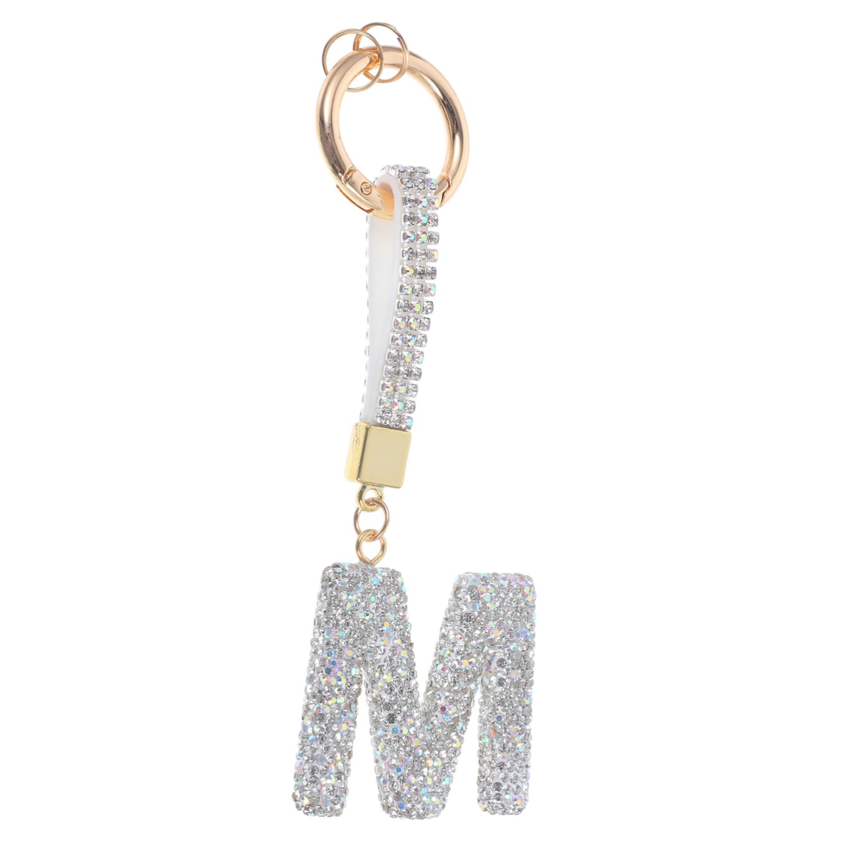 5stücke Schlüsselanhänger Mit Buchstaben Und Strass Glänzender Schlüsselring Für Handtaschen Modischer Alphabet Schlüsselanhänger Für Frauen Und Mädchen Für Persönliche