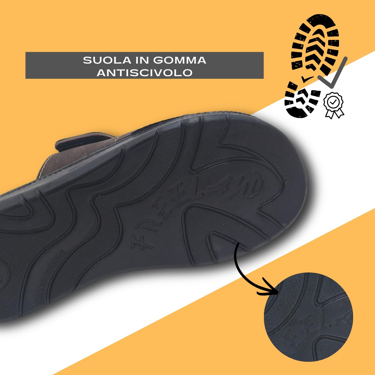 Freeland Chanclas para hombre de verano de piel, sandalias de cuero para playa, playa y casa, zapatillas abiertas y súper ligeras
