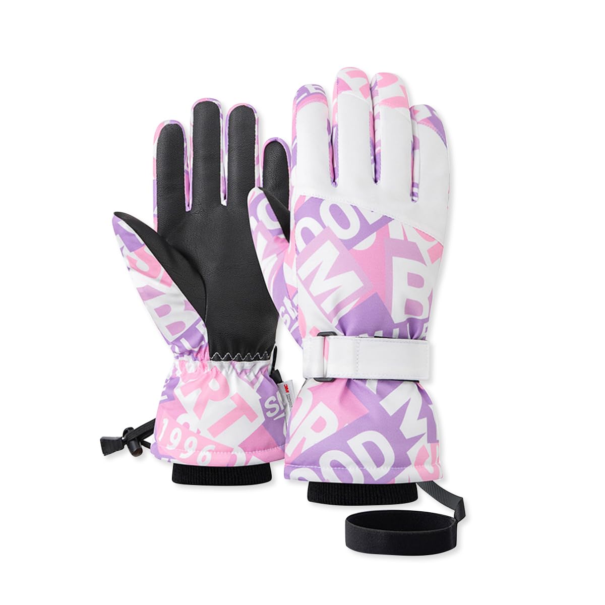 Guantes Invierno Hombre,Guantes Termicos Mujer,Guantes Nieve Impermeables con Puño Extendido para Protección contra los Elementos,Guantes Esqui Táctiles para Ciclismo,Escalada