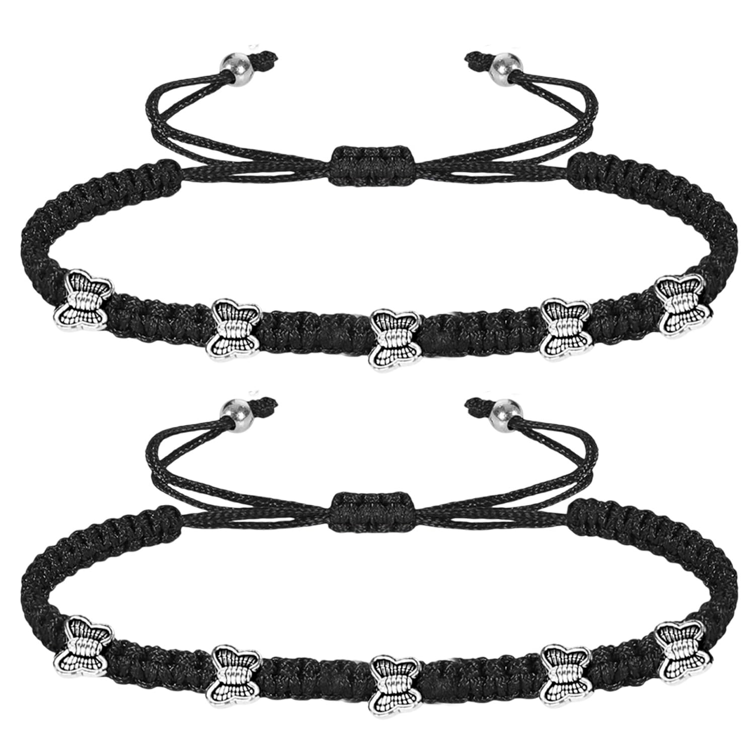 FASHIONS Adjustable Black Kala Thread Nazar Anklet Butterfly Charms Ankle Anklet Handmade Nazar Nazariya Payal For Women Girl's-image-38