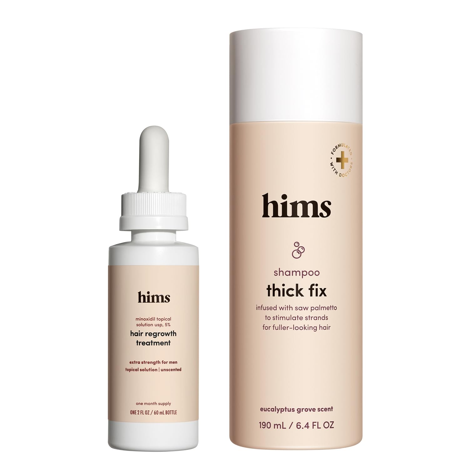 him Thick Fix Shampoo & 5% Minoxidil Serum
