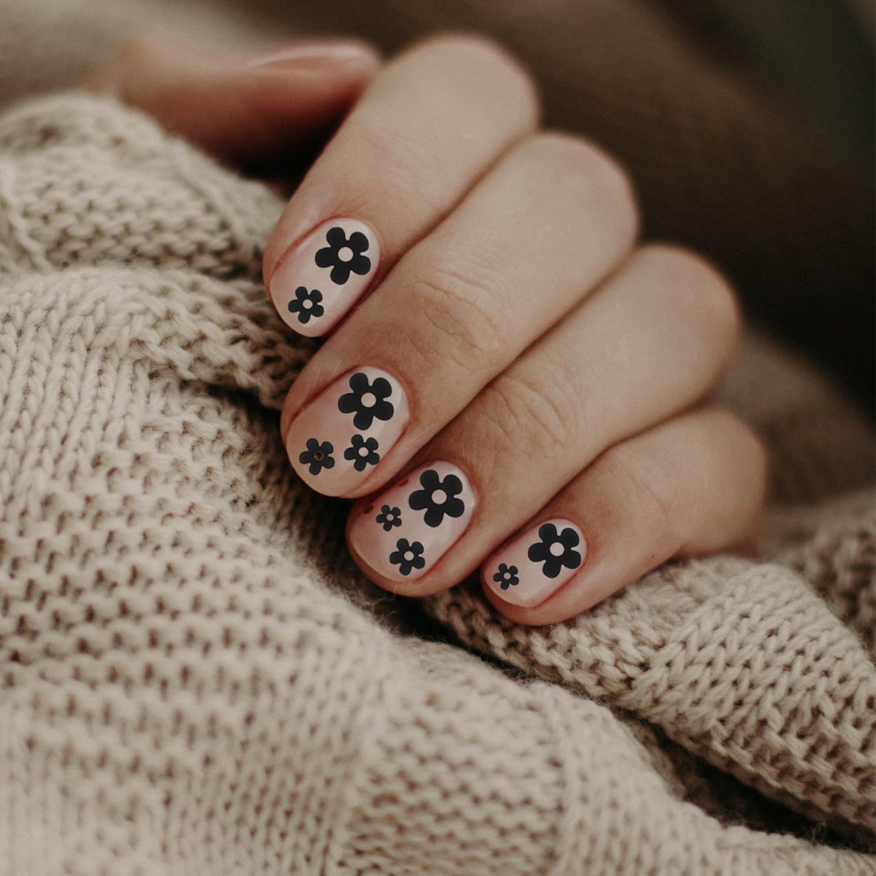 5 Set Adesivi Per Unghie Fiori Decorazioni Autoadesive Per Nail Art Per Manicure Diy E Decorazioni Unghie Facili Applicare E Design Per Look Unico 6 Fogli*5