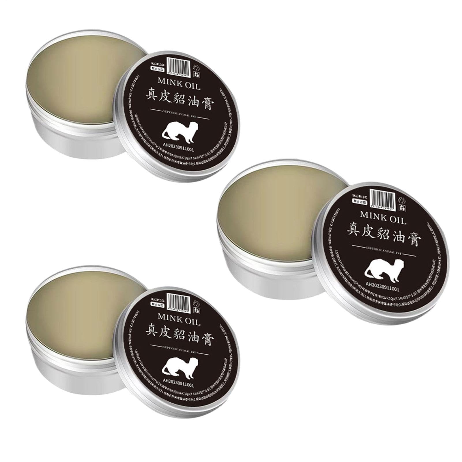 Leather Cream - 15g/ 30g/ 50g Leather Repair Cream | Mink Oil Leather Conditioner Balm | Leather Maintenance Cream | Long Lasting Leather Restoration Cream | Conditioning Cream For Sofas, Car Interior
