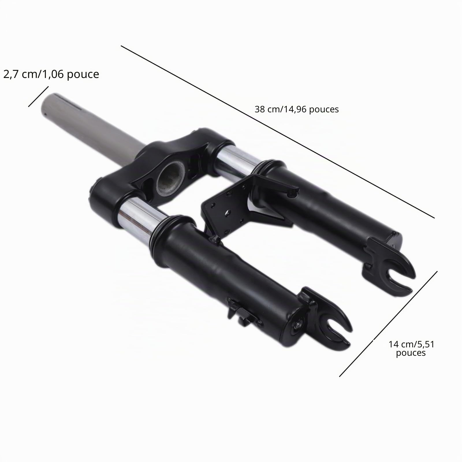 Kit d'amortisseurs pour trottinette électrique Xiaomi M365/1S/Pro/Pro2/Mi3 - Fourche avant avec suspension, béquille et garde-boue, alliage d'aluminium, pièce de rechange pour accessoires de