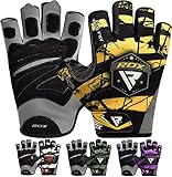 RDX Guantes Gimnasio Musculacion Pesas Fitness Levantamiento de Pesas Formación Entrenamiento físico de Culturismo