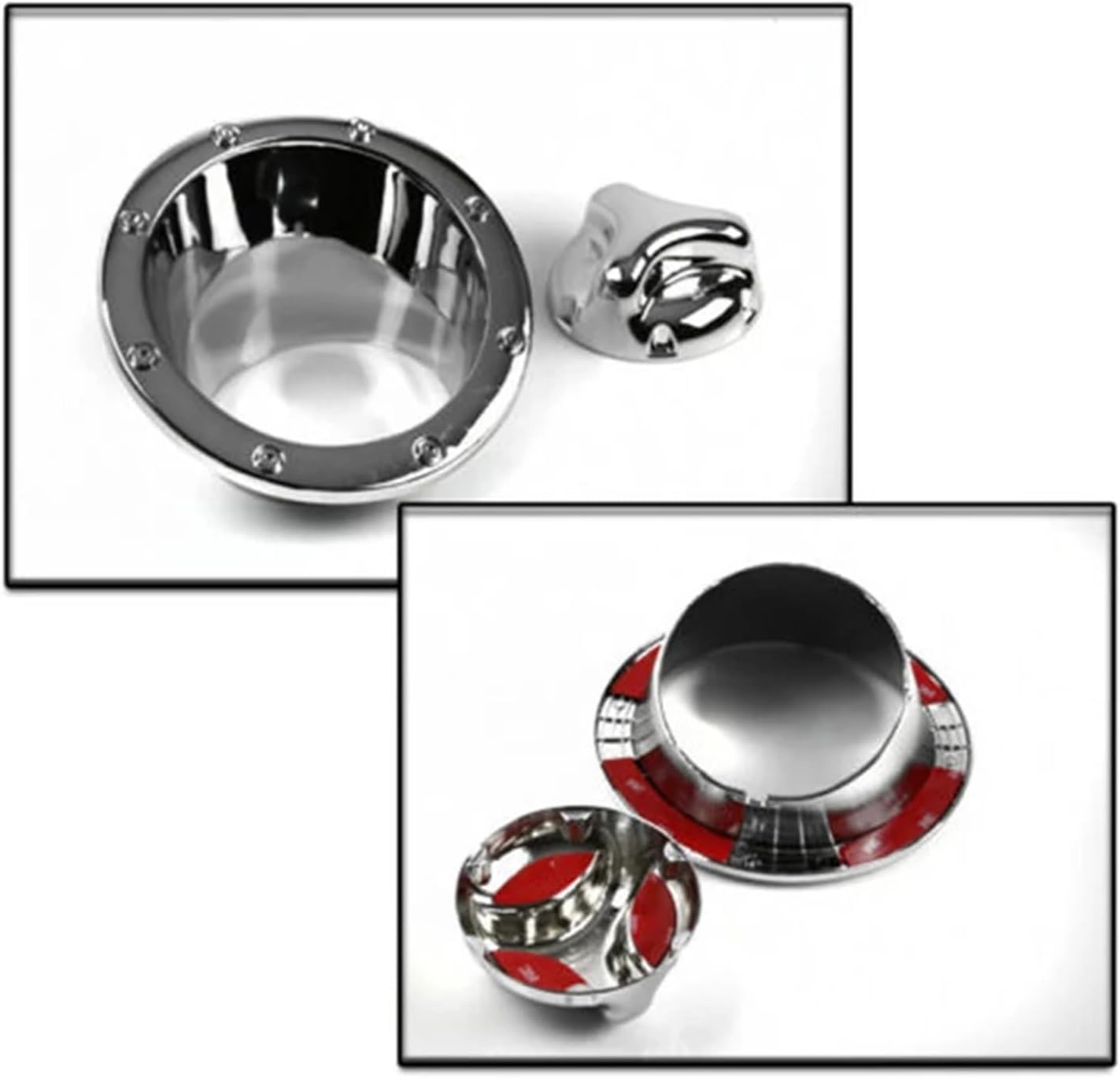 Car Gas Tank Cover Fuel Door Bezel Cap Moulding Trim Compatible For Hummer H2 2003-2009