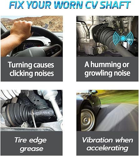 Miniatura 6 de Bodeman - Par de 2 conjuntos de eje delantero CV para Subaru Forester 1998-1999Subaru Impreza 1993-2001Subaru Legacy 1990-1999