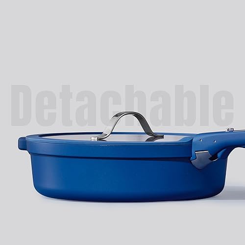 Miniatura 3 de CAROTE Juego de 21 ollas y sartenes antiadherentes, antiadherentes, aptas para lavavajillas, hornonevera, ollas y sartenes con mango extraíble,