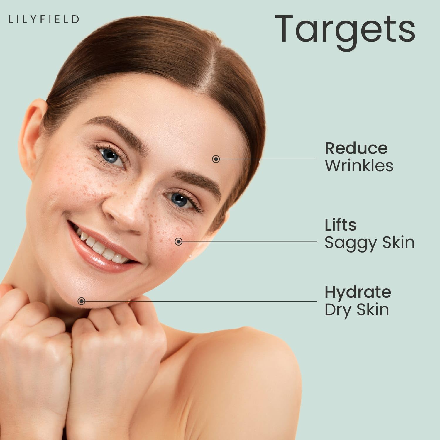 LILYFIELD Solución de células madre, ampollas de suero de ácido hialurónico antienvejecimiento avanzadas, hidratando la piel, suaviza las líneas finas, reduce las arrugas y los signos de