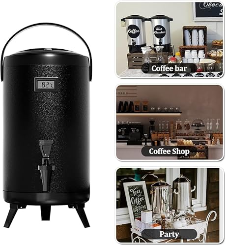 Miniatura 5 de Dispensador aislado de bebidas frías y calientes de 3.2 galones, dispensador térmico de bebidas para agua calientefría, bebidas de chocolate para