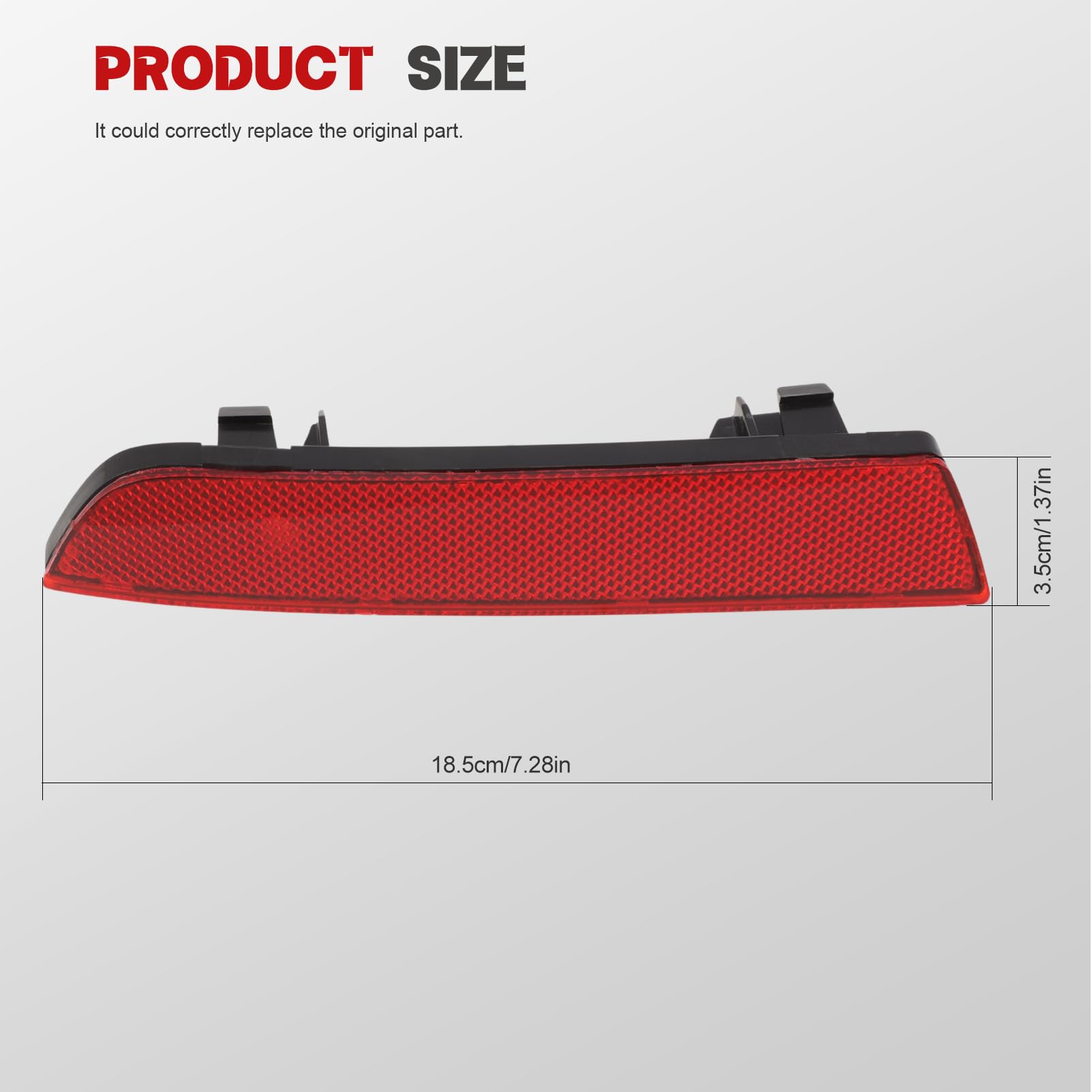 2 riflettori per paraurti posteriore per Vito W447 (2014-2020), classe V Tourer, riflettori per fanale posteriore, luce di posizione posteriore sinistra e destra