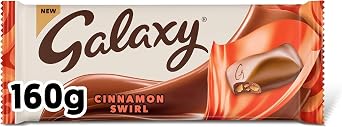 Galaxy Milk Chocolate Bar Bundle - Millionaire Crumble 160g, Cinnamon Swirl 160g & Smooth Milk 180g Perfect Variety Pack for Sharing and Gifting