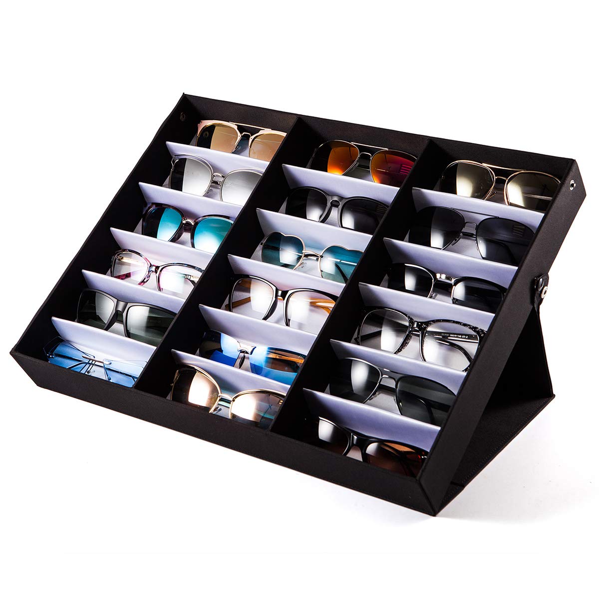 TRIUMPH VISION Sunglasses Organizer Storage Eyeglass Box Glasses Case Tray